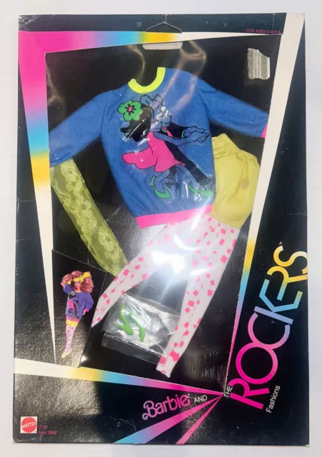 1985 1986 MATTEL Barbie And The Rockers Fashion Outift #1170 NIB. Rare! $125.00 - PicClick AU
