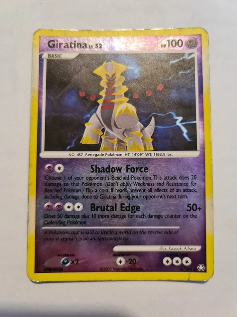 Pokemon Card tcg Giratina 4/146 D&P Legends Awakened 2008 Reverse Holo Rare Good