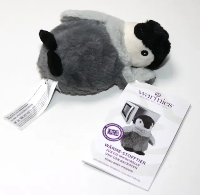 Warmies® Wärmekissen/Stofftier "Minis Baby Pinguin" herausnehmbar Hirse Lavendel