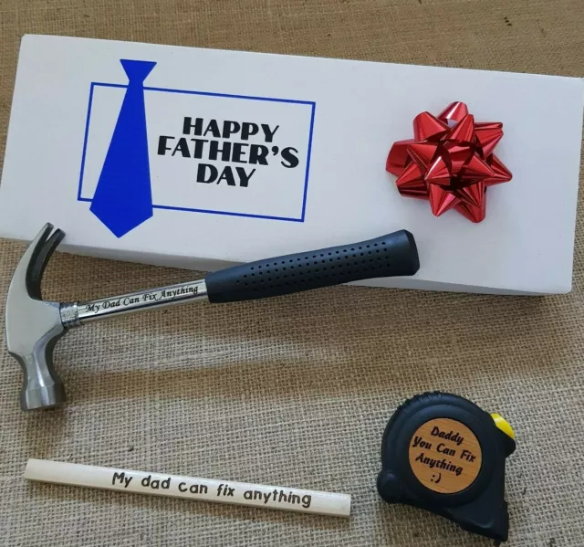 Personalised Hammer Set Birthday Fathers Day Gift For Dad Him Daddy Grandad Men