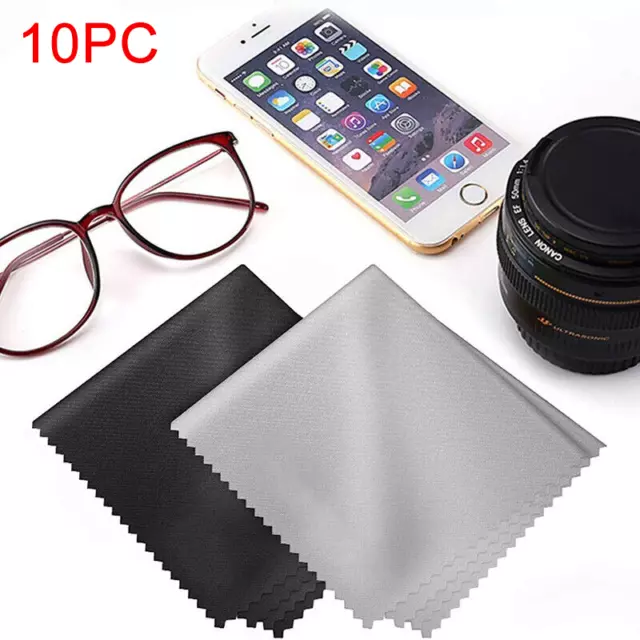 10x Premium Microfiber Cleaner Camera Lens Sunglasses Glasses Cleaning Cloth YE