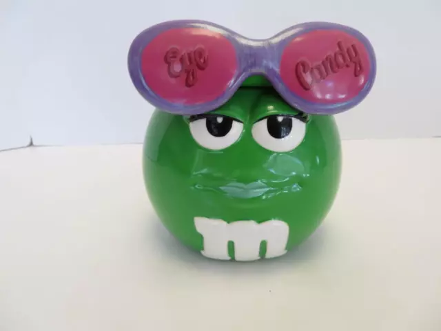 M&M's Cookie / Candy Jar Halloween Eye Candy Girl Green