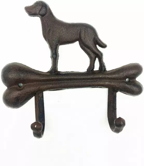 Heavy Duty Cast Iron Dog Rustic Single Wall Hook Iron Key Towels Coat Hat Hanger