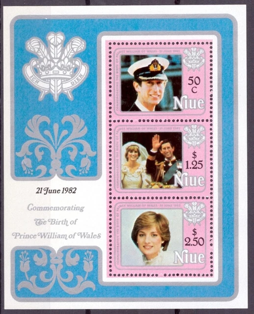 Niue Block 58 postfrisch Königshaus Großbritannien #HO431
