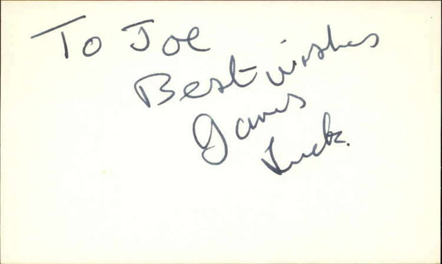 Peter Lieck D.2006 German Actor Signed 3" x 5" Index Card