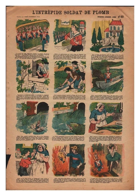 IMAGERIE GORDINNE LIEGE N° 421 L'INTREPIDE SOLDAT DE PLOMB EUR 7,90