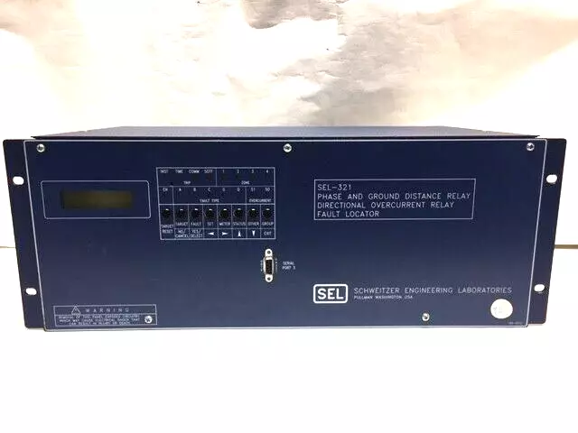 Sel 321 Phase & Gnd. Distance Relay Directional Overcurrent Relay Fault Locator