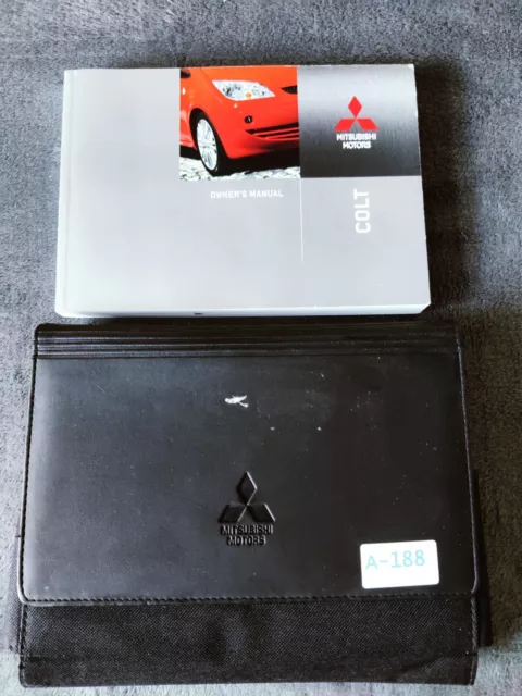 Genuine Mitsubishi Colt 2004-2008 Owners Manual Handbook Wallet Pack A-188