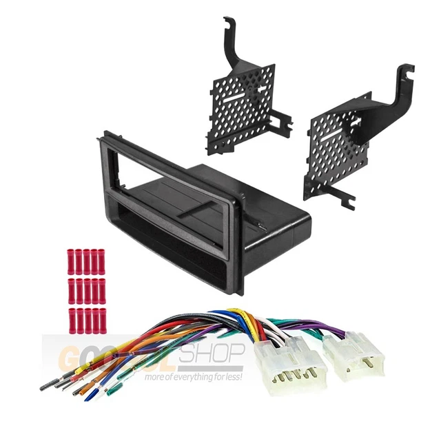 Single DIN Radio Install dash Kit Wire Harness For 2012 - 2017 Toyota YARIS