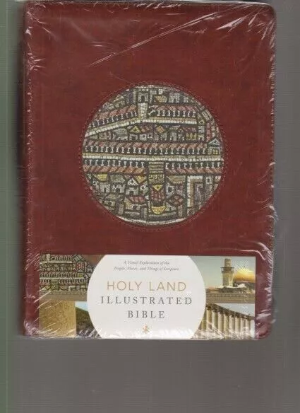 CSB Holy Land Illustrated Bible - Brown Leather Touch - Unused