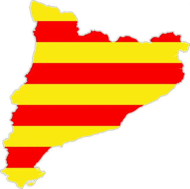 Sticker Adhesive Car Vinyl Flag Card Catalonia Catalan