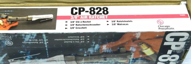 Chicago Pneumatic 3/8" Air Ratchet-CP828- Made in Japan 3