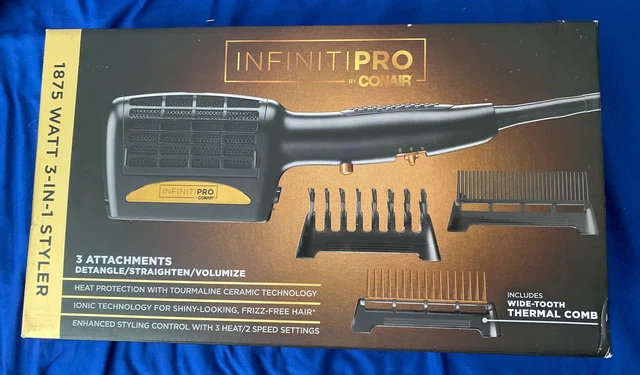 InfinitiPro Conair 3 In 1 Ionic Dryer 1875 Watt Detangle Straighten Volumize