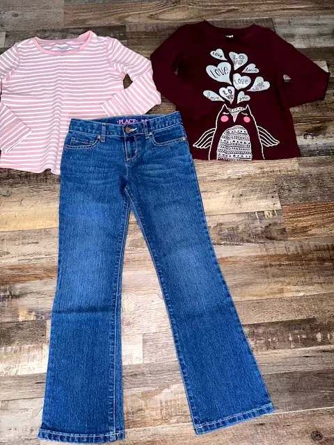 3 piece outfit Girls size 8 Children's Place Jeans Worn twice Carter's Oshkosh