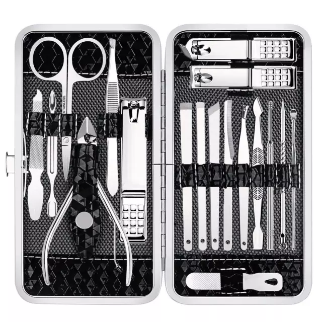 Manicure Set Manicure Pedicure Kit Nail Grooming Kit for Men, 7 in 1 Travel  Nail