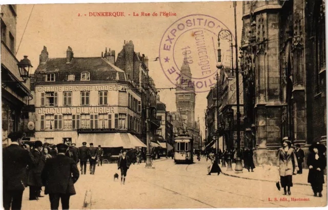 CPA DUNKERQUE - La Rue de l'Église (205366)
