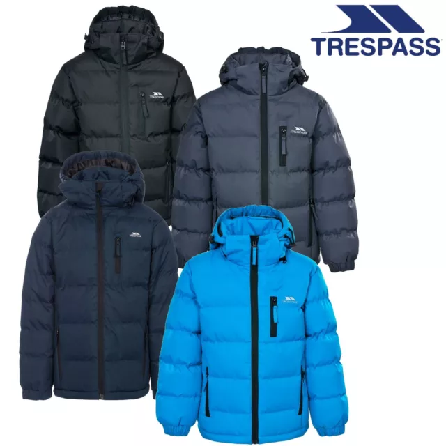 Trespass Tufo Ragazzi Puffa Imbottito Cappotto Scuola Bambini Bambini 3-13 Anni