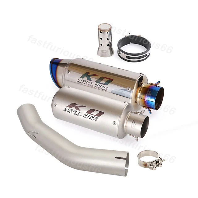 51 mm scarico per Honda VFR800F 2014-2020 punte scarico moto tubo collegamento medio