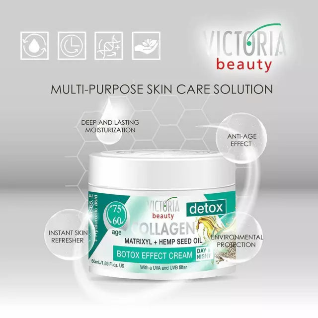 VB Collagen-Detox Tages- und Nachtcreme Anti-Aging-Feuchtigkeitscreme...