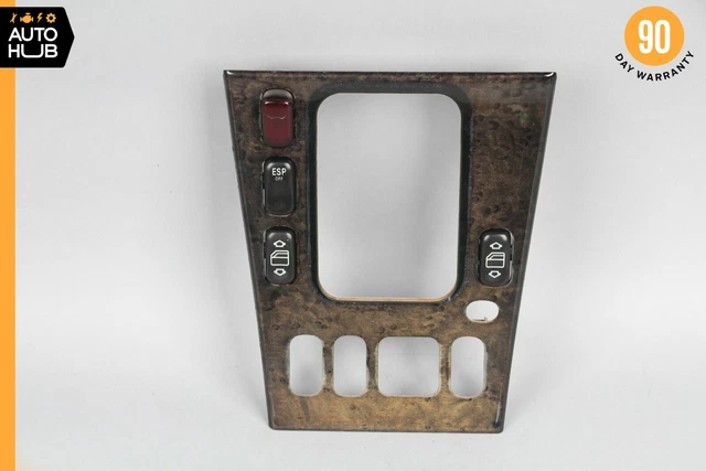 00-03 Mercedes W208 CLK430 CLK320 Convertible Shifter Bezel Trim Wood OEM