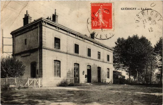 CPA AK GUERIGNY - La Gare (457380)