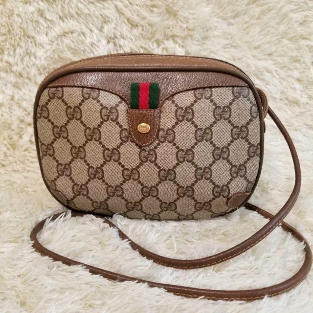 Buy Free Shipping GUCCI Gucci Old Gucci Vintage GG Logo Hardware Sherry  Line Leather Shoulder Bag Pochette Brown 29661 from Japan - Buy authentic  Plus exclusive items from Japan