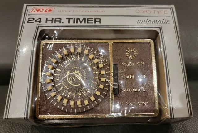 Vintage KMC Timer Programmable Automatic 24 Hour Lamps and Appliances BRAND NEW