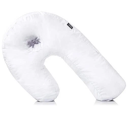 Side Sleeper Pillow and Body Pillow, Pregnancy Pillow with Contoured Supp...
