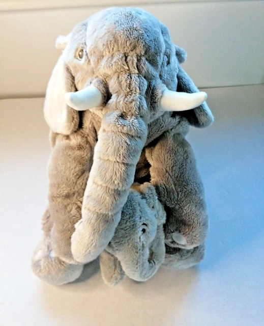 IKEA KLAPPAR ELEFANT Grey Elephant & baby Plush Soft Toy Cute £10.00