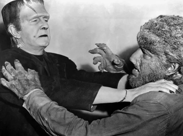Lon Chaney Jr As The Wolfman Meets Frankenstein  8X10 Photo Classic
