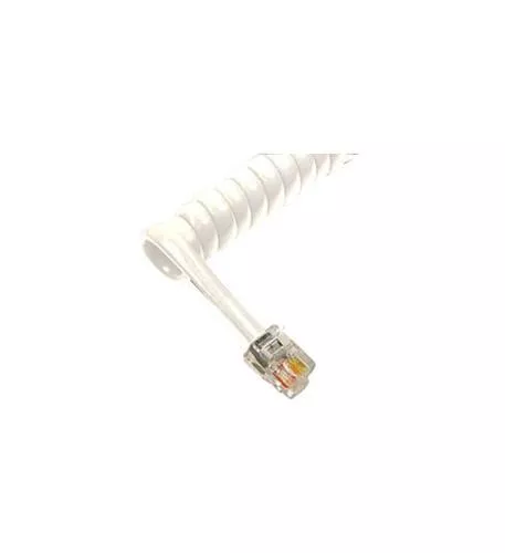1 White Partner MLS Avaya Seven Foot Handset Cord, New (MLS-12D, MLS-18D, etc.)
