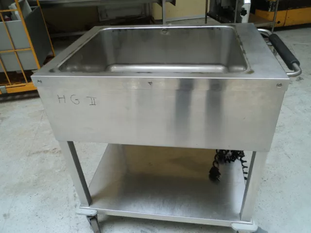 2 er Bain Marie,Wasserbad,Wärmewagen, Ausgabewagen 2/1GN Strom gebraucht