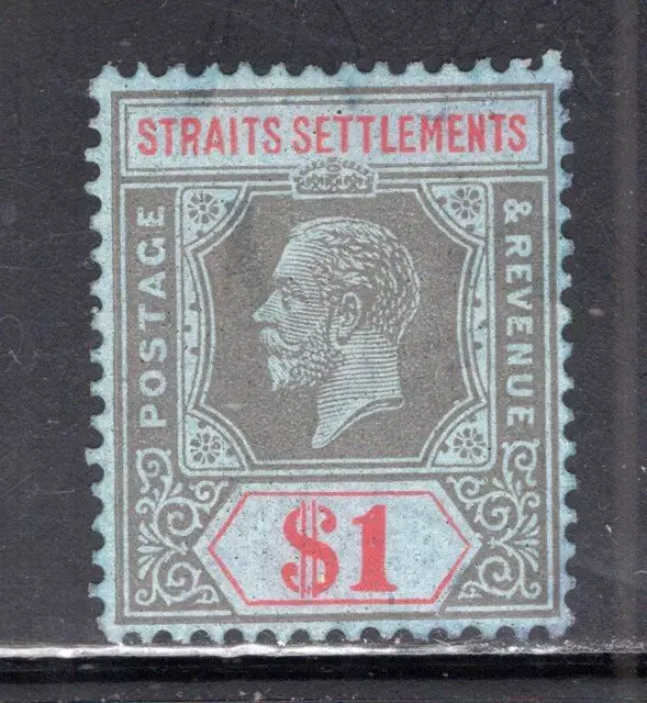 1¢ Wonders ~ Straits Settlements $1 Kgv Vf Used ~ G894