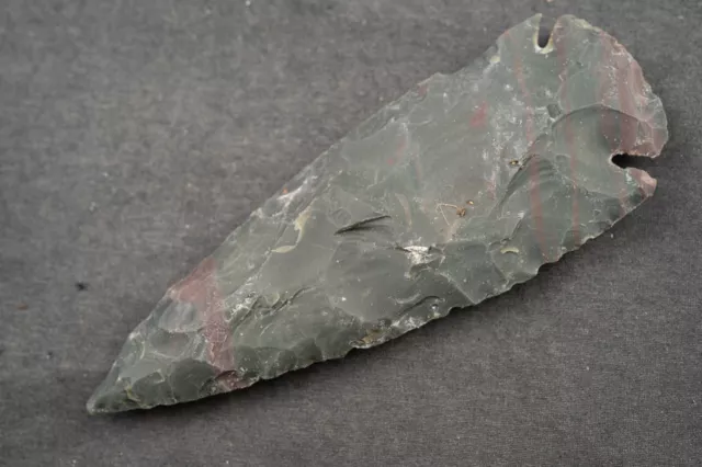 4" Flint Spearhead AMAZING COLOR USA Spear Point Knife Blade Arrowhead 588