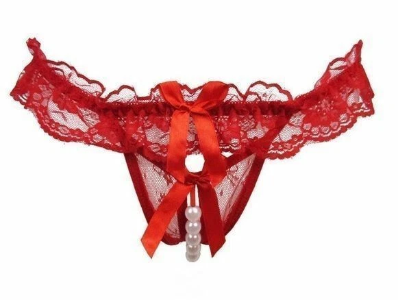 Collant Sexy Ouvert à l'Entrejambe Rouge - S010 Lingerie Passion