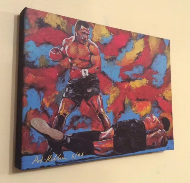 Boxing Mike Tyson Limited Edition of 86 Canvas Print By Patrick J. Killian