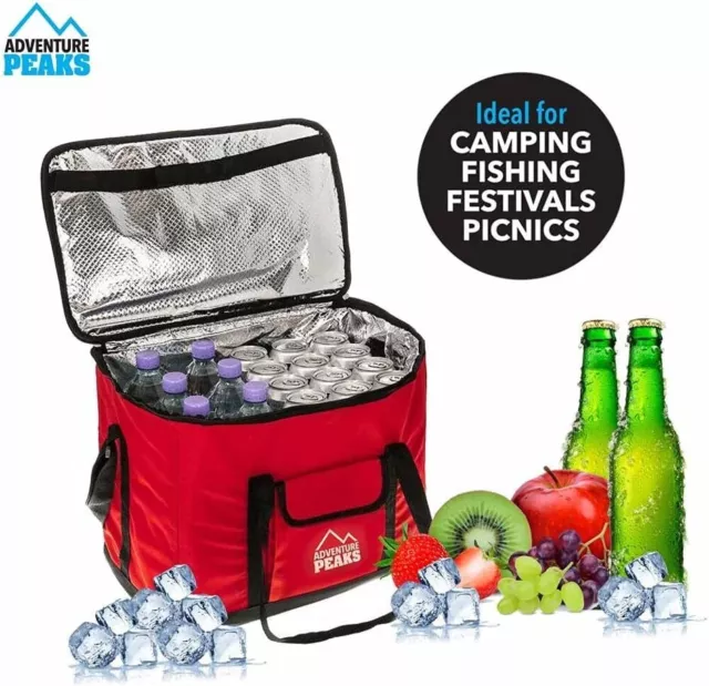 Extra Large 60 Can 30L Insulated Can Cool Bag Cooler Picnic Drinks Carrier Tote