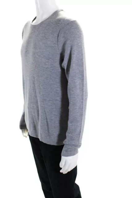 Rag & Bone Men's Merino Wool Crewneck Pullover Sweater Gray Size L 2