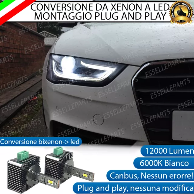 Coppia Lampade D3S Led Da Xenon A Led 6000K Per Audi A4 B8 Restyling 12000 Lumen