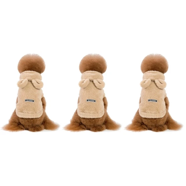 3 Pack Winter Clothes Boys Winter Coat Warm Coat Dog's Clothes 5