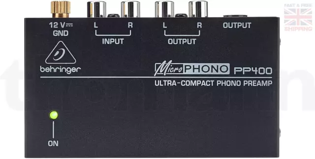 Behringer PP400 Microphono Ultra Compact Phono Preamp assorted colour