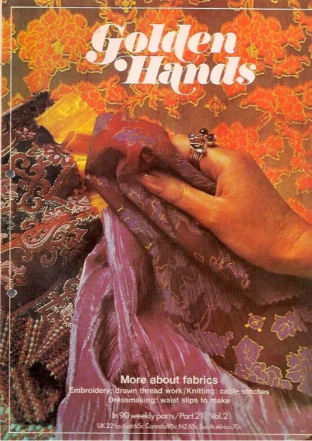 Golden Hands Craft Magazine Part 21 Crochet Knitting Patterns Retro Vintage 1970