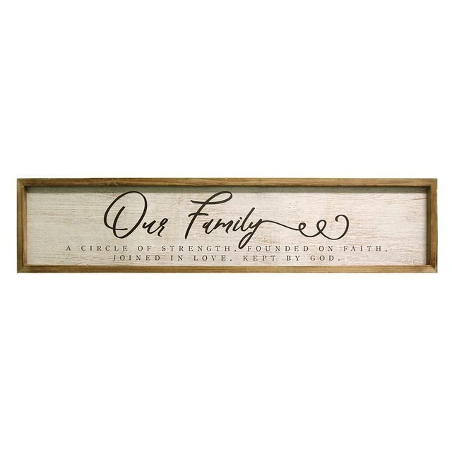 Stratton Home Decor "Our Family" Wall Art in Neutral