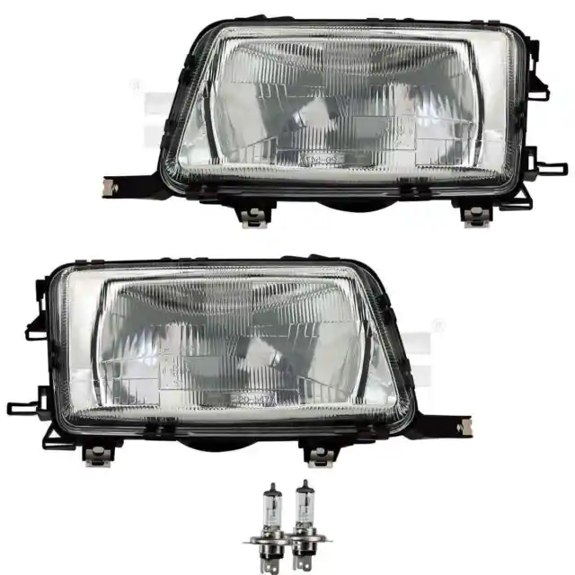 Set Fanali Destra Sinistra H4 per Audi 80 8C B4 8C5 Incl. Osram Lampade Luce