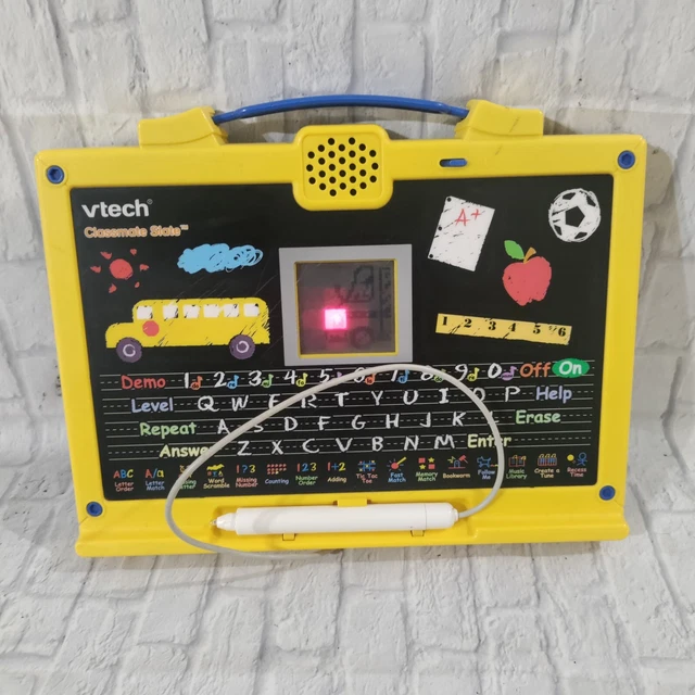 VTECH CLASSROOM SLATE Kids Learning Touch Screen Game ABC, 123