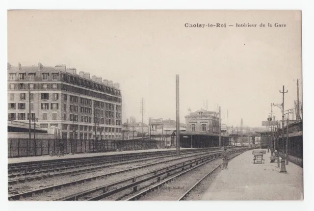 CPA 94 Env Créteil Thiais Vitry CHOISY LE ROI Intérieur de la Gare Chemin de fer