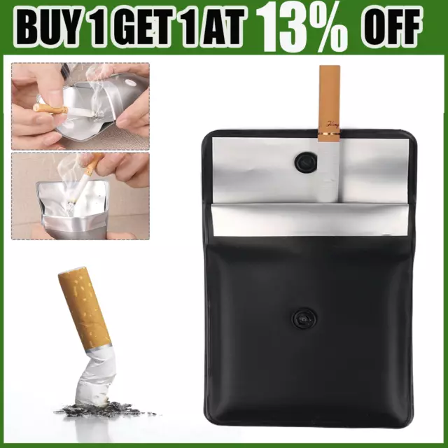1/6PCS Portable Ashtray Travel Cigar Tobacco Ash Pouch Coin Purse Accessories