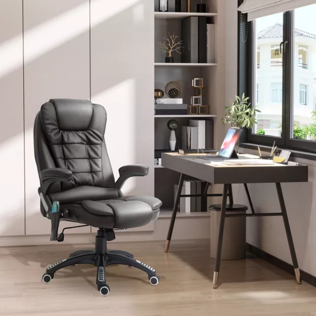 Home Office Computer Desk Massage Chair Executive Ergonomic Heated Vibrating