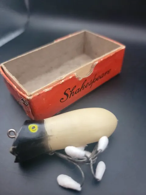 Vintage Shakespeare Fishing Lure BOX ONLY #6570 Glo Lite Swimming