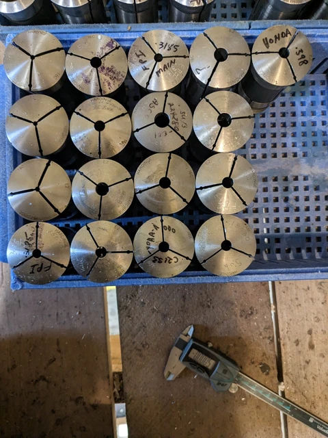 Single Hardinge 16C Emergency Collets 1/2" or Smaller Holes